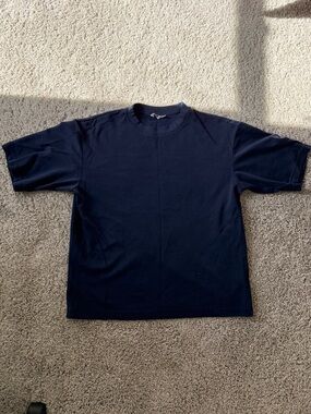 Uniqlo Navy Short-Sleeve Crew T-Shirt